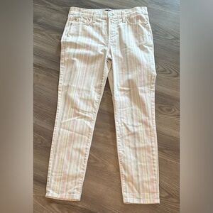 NYDJ Skinny Ankle Pastel Stripe Coastal Grandma Nantucket Pant Women’s size 4